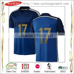 Suntex 2015 Sportswear 100% Polyester Soccer Jersey Breathable Sportswear thumbnail-3