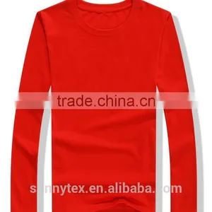 2017 Industrial Fashionable no Label Long Sleeve T-shirt for Man thumbnail-1