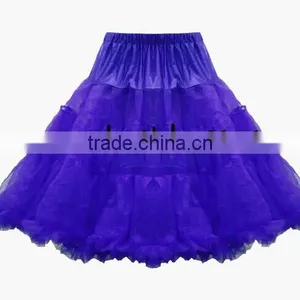 26" RNavy Blue Retro Underskirt 50s Swing Vintage Petticoat Rockabilly Tutu Fancy Net Skirt thumbnail-1