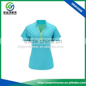 Wholesale Eco Friendly Cotton Ladies' High Visibility Button Placket Shirts thumbnail-2