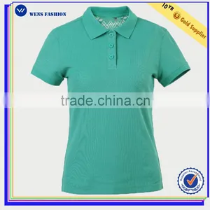 Hot Sale Custom New Design Collar Blank Plain Polo T Shirts For Women thumbnail-1