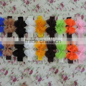2017Lovely Style Princess Girls Hair Accessories Bowknot Elastic Headband Girls Many Colors Choice thumbnail-1