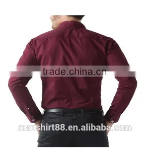 2016 New Wholesale Button Down Collar Regular Fit Plain Custom Men's Formal Dress Shirt thumbnail-4