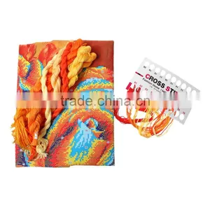 Hot Fashion Wholesale Multicolor Square Throw Pillow Cotton Chinese Cross Stitch Set Patterns thumbnail-3
