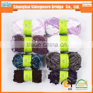 China Novelty Flower Yarn Supplier Hot Wholesale Scarf Fusion Yarn for Yarns Knitting thumbnail-3