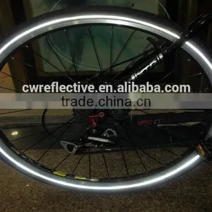 High Visibility Reflective Bicycle Custom Decals Tire Tape for Safety thumbnail-1