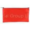 Vinyl PVC 1.0 Thickness Red Zippered Bank Deposit Bags With Printing Logo thumbnail-1