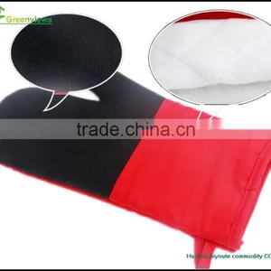High Quality Extra Long Silicone Oven Mitts Heat Protective Glove With Cotton thumbnail-1