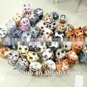 Fashion Cute Cat Face Coin Purses For Teens thumbnail-2