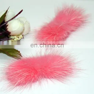 Handmade Real Fur Decoration Wholesale Genuine Fur Bowknot for Girl thumbnail-6