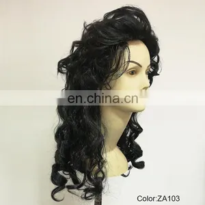 Crazy Party Black Long Wigs P-W204 thumbnail-2