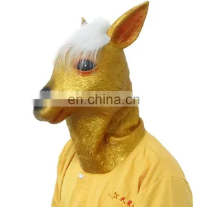 Fashion Masquerade Party Cosplay Funny Various Christmas Horse Hand Masks With Skin-Friendly thumbnail-6