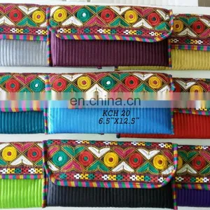 2015 Traditional Gujarati Vintage Banjara Clutch-Wholesale Hand Embroidered Vintage Bags -Banjara Handmade Ethnic Clutch. thumbnail-1
