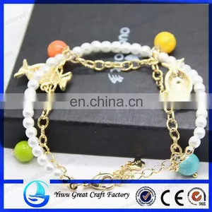 Pearl Hand Chain Bracelet Plastic Pendants Chain thumbnail-5
