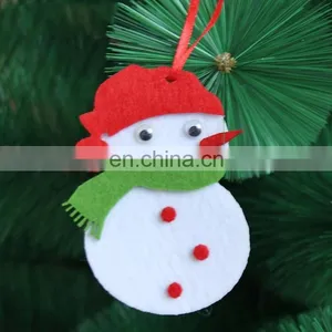 Dropshipping 10 PCS Christmas Red Nonwoven Small Pendant Christmas Tree Hanging Decorations thumbnail-4