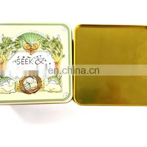 Eco-friendly Cheap Price Small Size Biscuit Metal Tin Box thumbnail-2