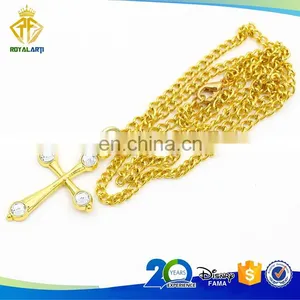 Promotional Custom 3D Metal Key in Shiny Gold Plating thumbnail-2