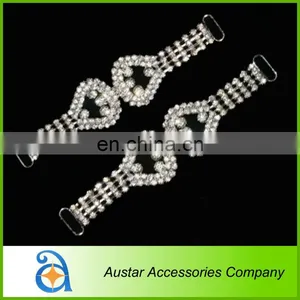 Clear Rhinestone In Silver Bikini Crystal Rhinestone Connector thumbnail-1