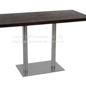 Modern Classic Design Restaurant Table With Wood Table Top thumbnail-1