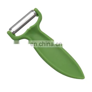 Kitchen Accessories Leaf Shape Fruit Vegetable Potato Peeler With Plastic Handle thumbnail-3