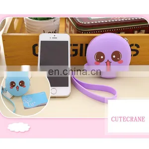 Round Mini Coin Wallets Earphones And Coin Key Assort Storage Bags Fashion Women Silicone Purse thumbnail-5