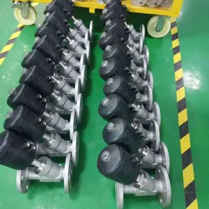 Stainless Steel Flange Angle Seat Valve Pneumatic Angle Seat Valve thumbnail-4