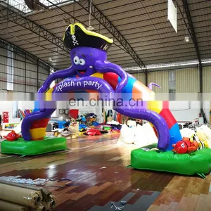 Outdoor Kids Play Zone Entrance Gate Advertising Inflatables Arches Octopus Theme Inflatable Arch thumbnail-3