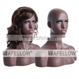 New Design Black Girl Head Mannequin Head for Wigs Display thumbnail-3