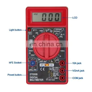 Digital Amp Ohm Voltmeter Multimeter Small Popular Multimeter With Backlight thumbnail-3