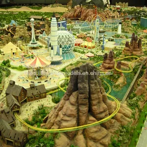 Architectural Model of Dubai Amusement Park, UAE, Smart City Model thumbnail-1