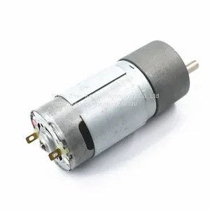 37mm 12v 24v dc Gear Motor With Encoder for 37mm Metal Gearbox and Intelligent Robot thumbnail-4