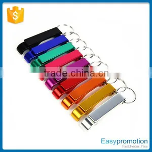 Wholesale Cany Color Aluminum Bottle Opener Keychains/custom Logo Key Ring thumbnail-2