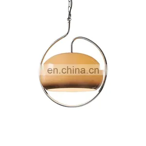 Vintage Glass Chandelier Adjustable Medieval Cream LED Ceiling Hanging Lamp For Bar Table Dining Room Bauhaus Pendant Light thumbnail-1