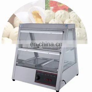 Commercial Food Warmer Display Case Glass Food Warmer Display Showcase Models and Sizes Are Available for Canteen Restaurant thumbnail-1