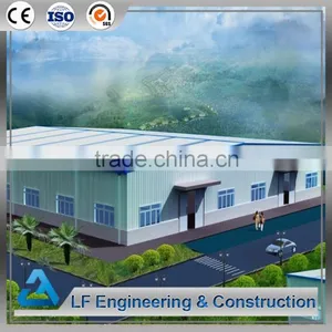 Prefabricated Steel Structure Large Span Building for Factory Workshop thumbnail-3