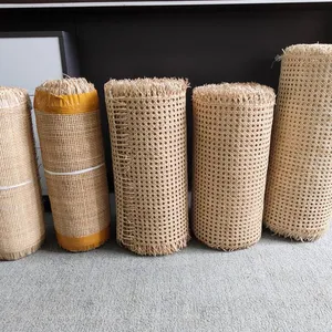 Factory Price Natural Rattan Cane Weaving Mat Ture Rattan Webbing Rolls Materials for Furnitures thumbnail-3
