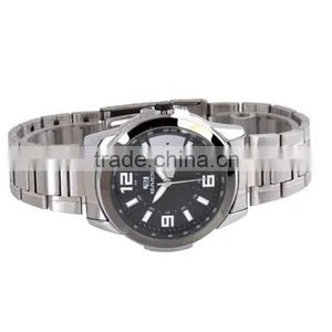 Stainless Steel Chain Black Color Wrist Watch Water Resistant Quartz Watch Japan Movement thumbnail-2