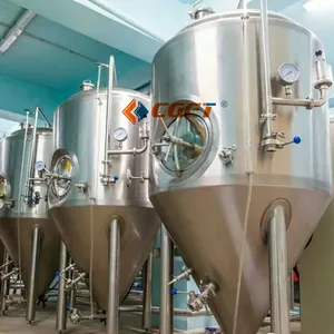304 Stainless Steel Beer Fermentation Tank With PLC Control System thumbnail-4
