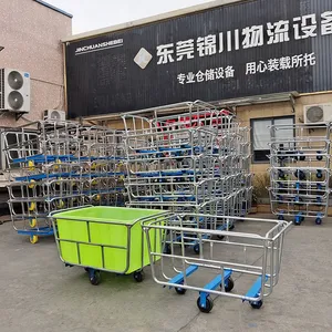 Custom Non‑Standard Stackable Steel Cloth Trolley for Textile Printing and Dyeing Industry thumbnail-4