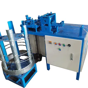 Factory Barbed Wire Mesh Making Machine Concertina Mesh Fence Razor Barbed Wire Machine thumbnail-2