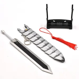 New Zinc Alloy Sword Backpack Keychain Metal Weapon-Style Figurine Keychain Model Office Display Item thumbnail-1