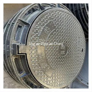 Customized Size Duty Ductile Iron Manhole Cover En124 C250 D400 Jingdong Brand Black Round Professional Manufacturer in China thumbnail-5