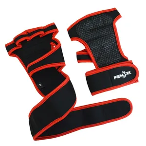 Half Finger Fitness Training Gloves Breathable Adjustable Wrist Strap Gym Workout Gloves Custom Logo thumbnail-3