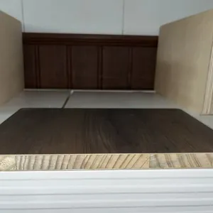 Black Walnut Color Paint-Free Decorative Veneer Panel E0 Eco Prefinished Wall Cabinet Cladding Board thumbnail-2