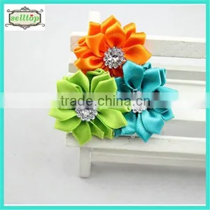Cheaper Hot Sale 5cm 3 Pcs Set Flowers Made Ribbon thumbnail-1