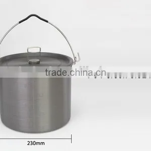 4-6 Persons Aluminum Hanging Pot for Outdoor Camping thumbnail-2