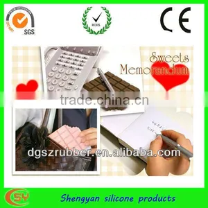 2013new Design of Colorful Chocolate Design,Soft Pvc Cover Mini Notebook With Good Scent thumbnail-1
