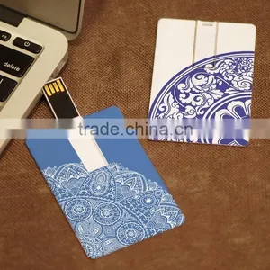 Double Printed Bulk Custom 8gb 16gb Credit Card Pen Drive Real Capacity thumbnail-1
