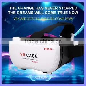 VR Headset 3D Google Glass VR 3D Plastic Edition Head Mount Virtual Reality 3D Glasses Active Oculus Rift Google Cardboard,9D VR thumbnail-1
