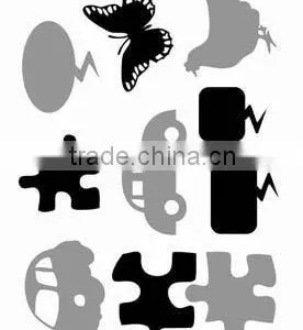 Black White Various Shape Custom Wall Stickers thumbnail-1